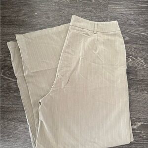 Princess Polly Tan Pinstripe Trousers